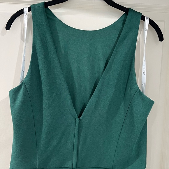 David's Bridal Green Evening Gown 14 - Picture 4 of 5